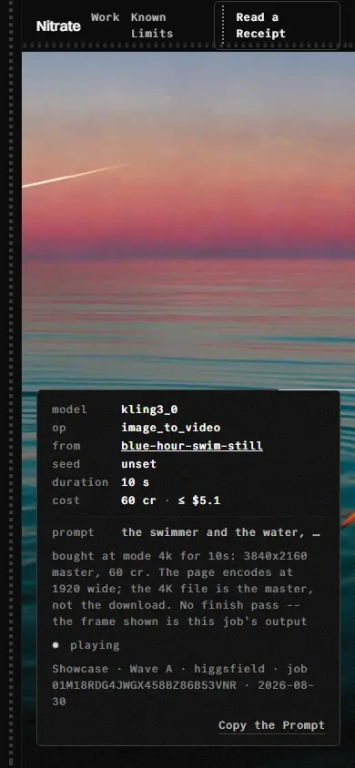 Nitrate's first screen on a phone, 390 wide.